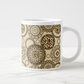 Afrikaanse cheetah huidpatroon 3 grote koffiekop (Rechts)