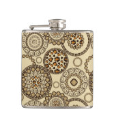 Afrikaanse cheetah huidpatroon 3 heupfles (Voorkant)