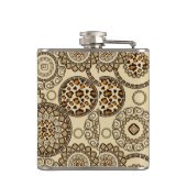 Afrikaanse cheetah huidpatroon 3 heupfles (Achterkant)