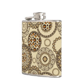 Afrikaanse cheetah huidpatroon 3 heupfles (Links)