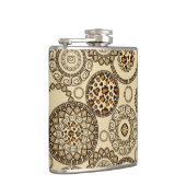 Afrikaanse cheetah huidpatroon 3 heupfles (Rechts)