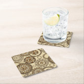 Afrikaanse cheetah huidpatroon 3 kartonnen onderzetters (Insitu)