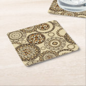 Afrikaanse cheetah huidpatroon 3 kartonnen onderzetters (Schuin)