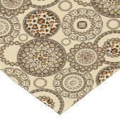 Afrikaanse cheetah huidpatroon 3 korte tafelloper (Hoek)