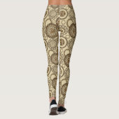 Afrikaanse cheetah huidpatroon 3 leggings (Achterkant)
