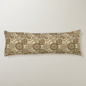 Afrikaanse cheetah huidpatroon 3 lichaamskussen (Achterkant)