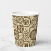 Afrikaanse cheetah huidpatroon 3 papieren bekers (Voorkant)