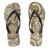 Afrikaanse cheetah huidpatroon 3 teenslippers (Voetbed)