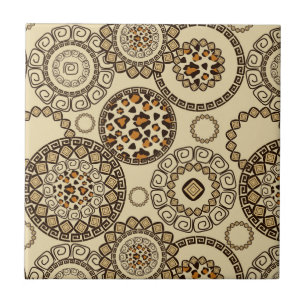 Afrikaanse cheetah huidpatroon 3 tegeltje