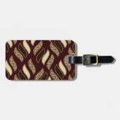 Afrikaanse cheetah-huidpatroon bagagelabel (Voorkant horizontaal)