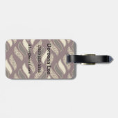 Afrikaanse cheetah-huidpatroon bagagelabel (Achterkant horizontaal)