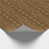 Afrikaanse cheetah-huidpatroon cadeaupapier (Hoek)