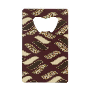 Afrikaanse cheetah-huidpatroon creditkaart flessenopener