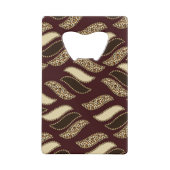 Afrikaanse cheetah-huidpatroon creditkaart flessenopener (Achterkant)