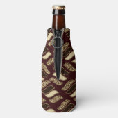 Afrikaanse cheetah-huidpatroon flesjeskoeler (Fles Achterkant)