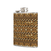 Afrikaanse cheetah-huidpatroon heupfles (Links)