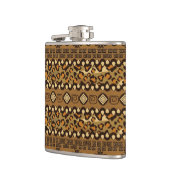 Afrikaanse cheetah-huidpatroon heupfles (Links)
