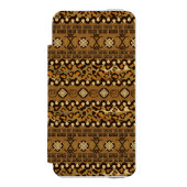 Afrikaanse cheetah-huidpatroon incipio iPhone portemonnee hoesje (Voorkant Agenda)