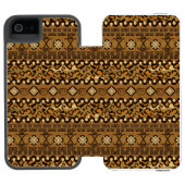 Afrikaanse cheetah-huidpatroon incipio iPhone portemonnee hoesje (Agenda Open)