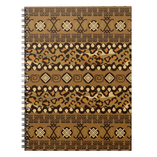 Afrikaanse cheetah-huidpatroon notitieboek (Voorkant)