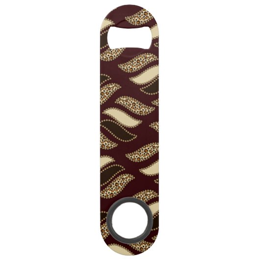 Afrikaanse cheetah-huidpatroon speed flessenopener (Voorkant)