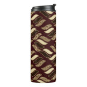 Afrikaanse cheetah-huidpatroon thermosbeker (Gedraaid links)