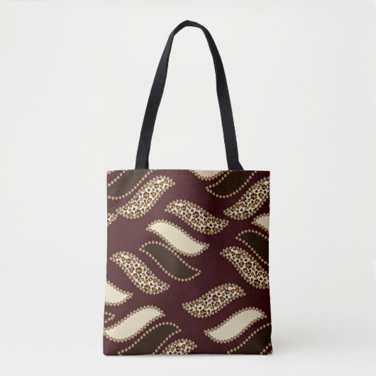 Afrikaanse cheetah-huidpatroon tote bag (Voorkant)