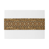 Afrikaanse cheetah-huidpatroon uitnodigingen wikkel (Achterkant Voorbeeld)