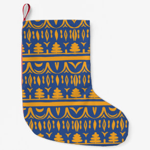 Afrikaanse Chevrons: Etnisch Stam Patroon Kleine Kerstsok