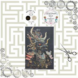 Afrikaanse Chief Robotic decoupage Tissuepapier