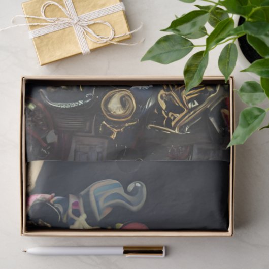 Afrikaanse Chief Robotic decoupage Tissuepapier (Geschenk)