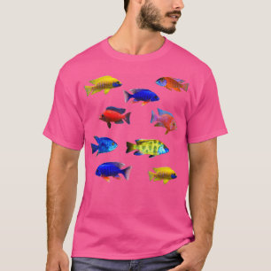 Afrikaanse cichlids Peacock Cichlid Haps Aquarium T-shirt