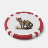Afrikaanse civetkat poker chips (Enkel)