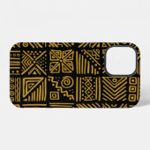 Afrikaanse clash vintage naadloos patroon in etnis iPhone hoesje (Achterkant horizontaal)