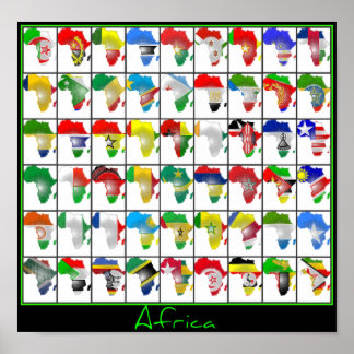 Afrikaanse collage poster