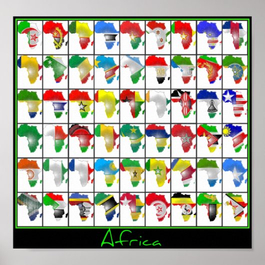 Afrikaanse collage poster (Voorkant)