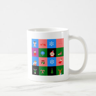 afrikaanse colorblock santa claus koffiemok