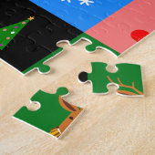afrikaanse colorblock santa claus legpuzzel (Zijkant)
