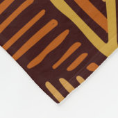 Afrikaanse confrontatie naadloos in etnische stamm fleece deken (Hoek)