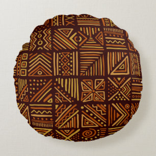 Afrikaanse confrontatie naadloos in etnische stamm rond kussen