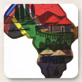 Afrikaanse continent bier onderzetter (Voorkant)