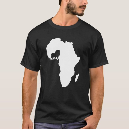 Afrikaanse continentale kunst met een Safari-kunst T-shirt (Voorkant)