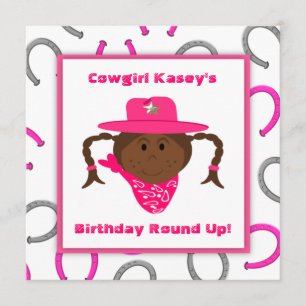 Afrikaanse Cowgirl voor kinderen Kaart