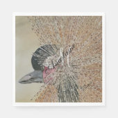 AFRIKAANSE CRANE BIRD MONOGRAM PARTIJ SERVET (Voorkant)