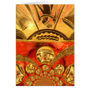 Afrikaanse Culturele Kunst: Rijke Gouden Rood Desi