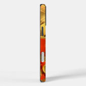 Afrikaanse Culturele Kunst: Rijke Gouden Rood Desi Case-Mate iPhone Case (Achterkant / Rechts)