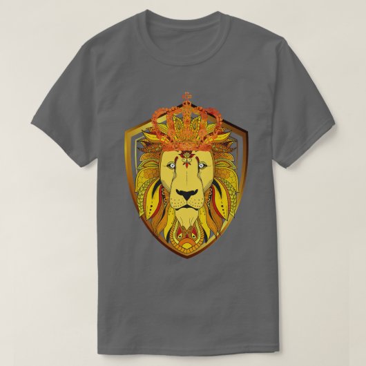 Afrikaanse cultuur Dierlijke Leeuw T-shirt (Design voorkant)