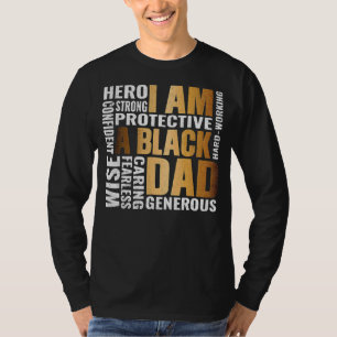 Afrikaanse cultuur Ik ben een zwarte vader Geschie T-shirt