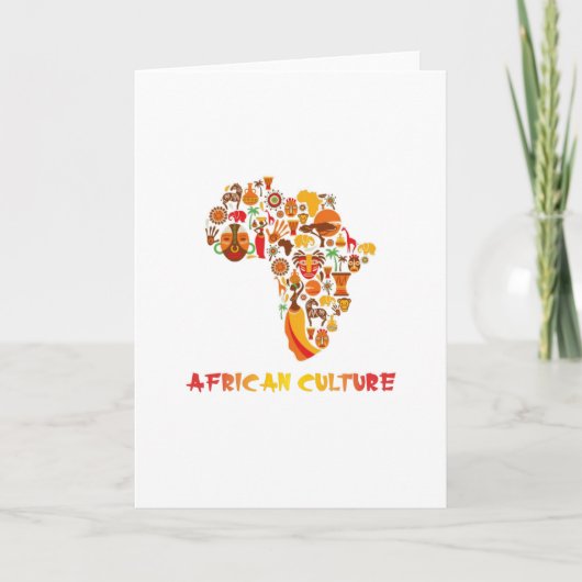 Afrikaanse cultuur kaart (Voorkant)