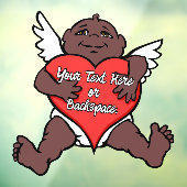 Afrikaanse Cupid Decal Custom Love Hug Window Clin (Vel 3)